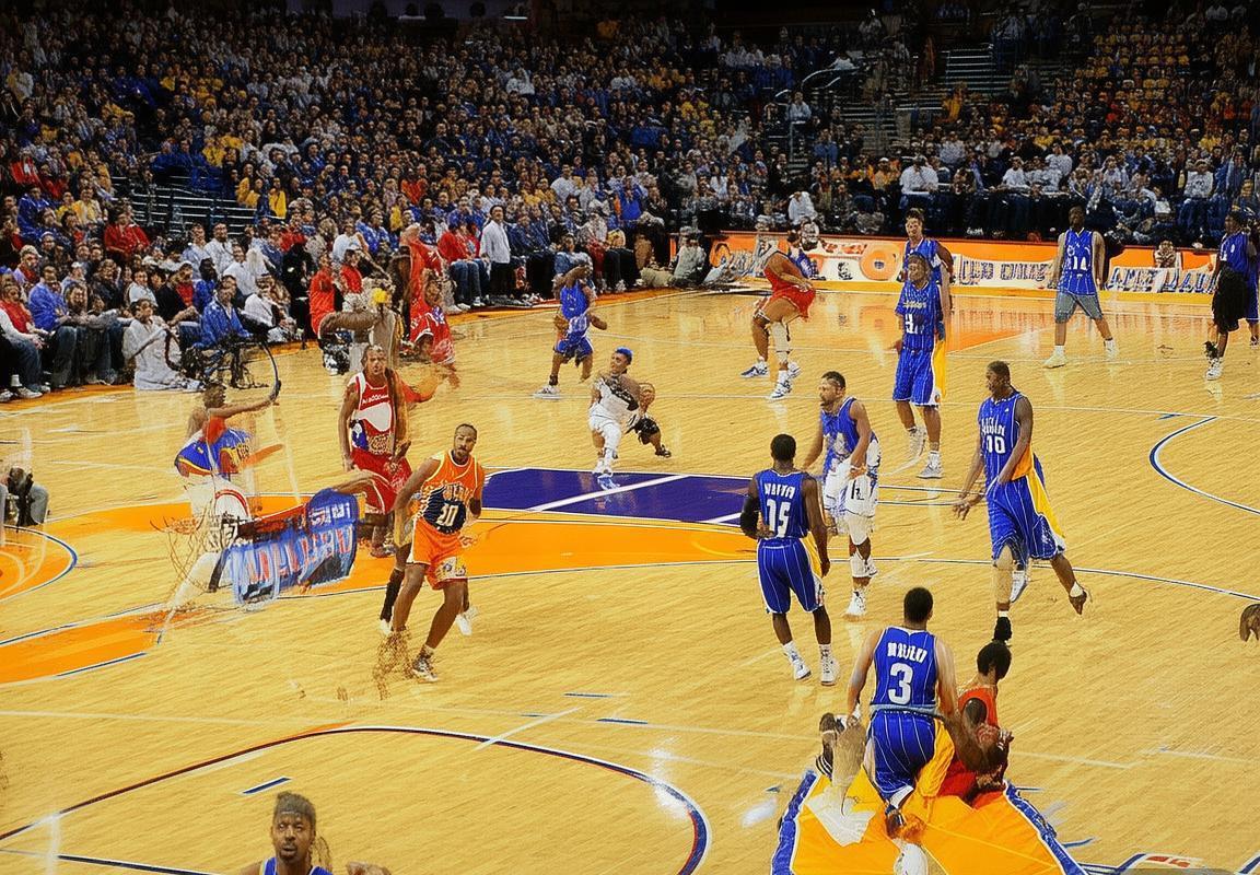 2003年NBA湖人vs魔术巅峰对决：科比奥尼尔与霍华德火花碰撞(图1)